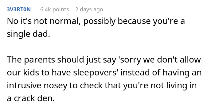 “My Daughter Wants To Have A Sleepover - Her Friend’s Parents Want To Do A Full Inspection” “My Daughter Wants To Have A Sleepover - Her Friend’s Parents Want To Do A Full Inspection”