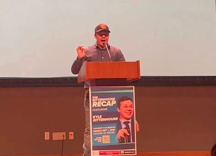 Students Boo Kyle Rittenhouse Off Stage In “Humiliating” TPUSA Event At University Of Memphis Students Boo Kyle Rittenhouse Off Stage In “Humiliating” TPUSA Event At University Of Memphis