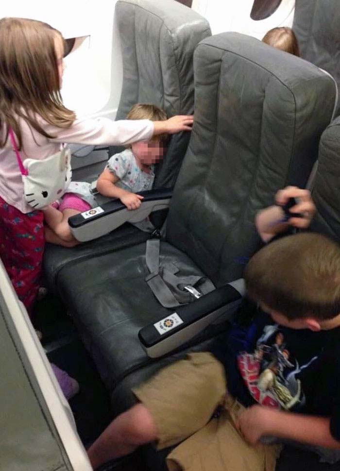 Red-Eye Flight From Seattle To NY, And I Don’t Know These Kids. That’s My Seat In The Middle
