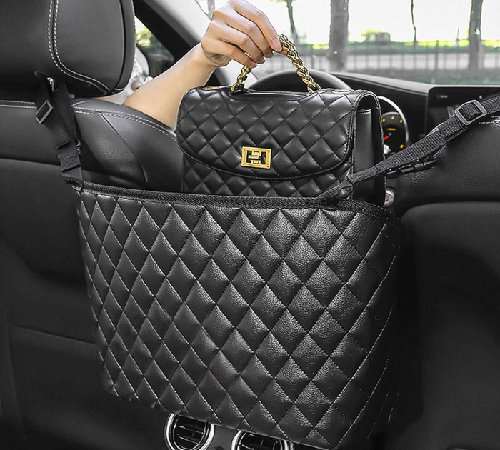  The Car Net Handbag Holder: Cute And Handy
