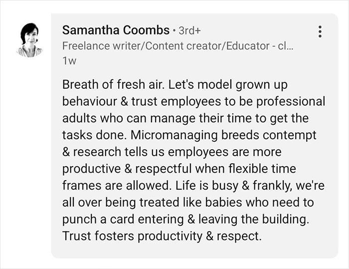 “Leave Early? Fine”: CEO Is Praised After Sharing His Result-Only Work Policies “Leave Early? Fine”: CEO Is Praised After Sharing His Result-Only Work Policies