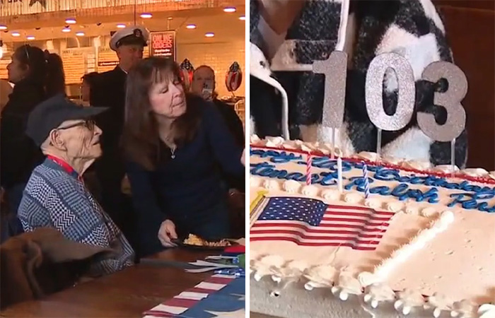 Veteran Celebrates His 103rd Birthday And Credits His Daughters For His Longevity