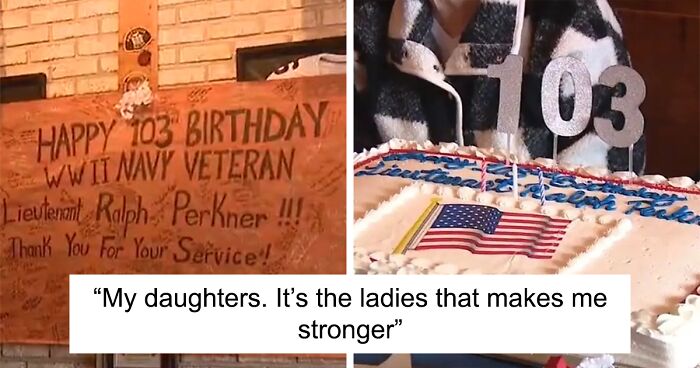 Veteran Celebrates His 103rd Birthday And Credits His Daughters For His Longevity