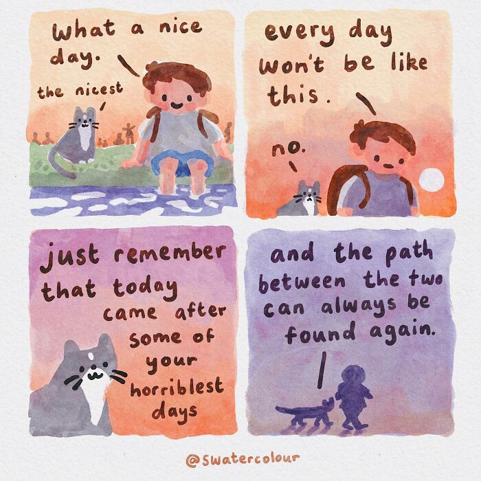 Artist Helps Calm Anxious Minds With The Comforting Cat Comics (38 New Pics)