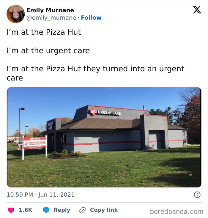 Pizza Hut Turned Urgent Care