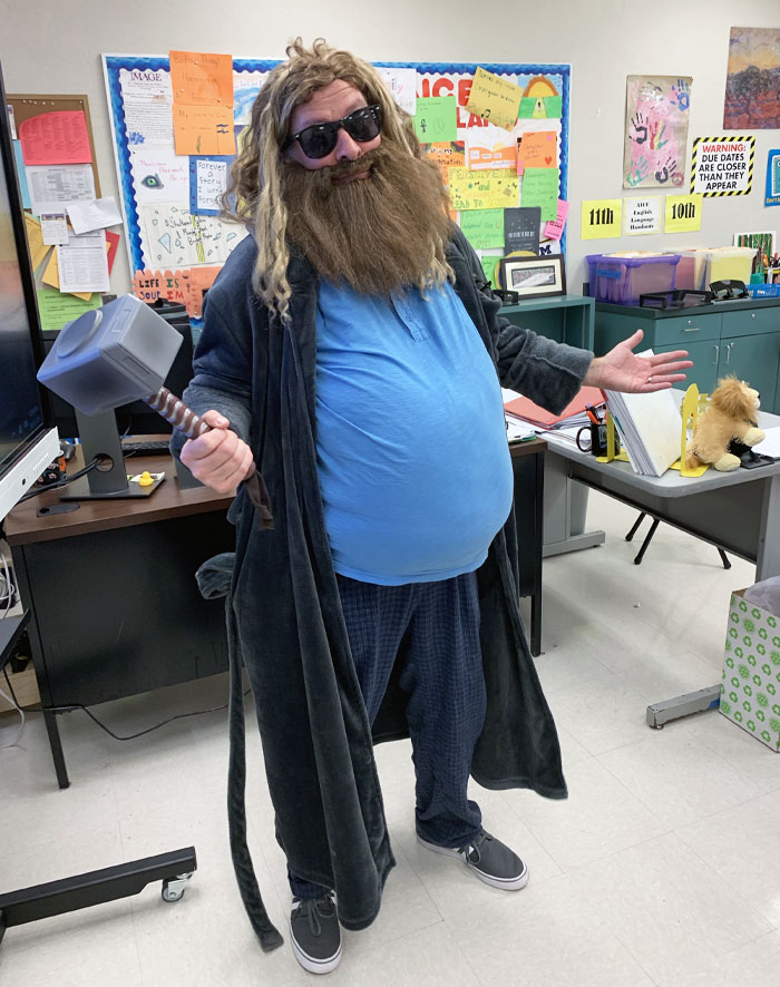 My Teacher’s Costume Is Awesome