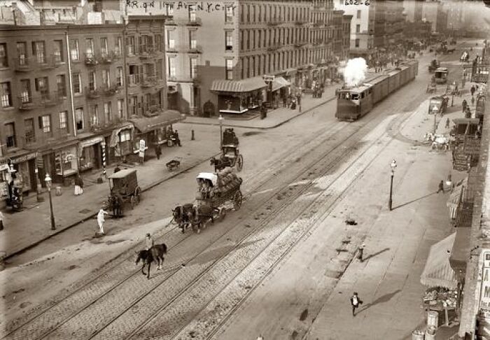 11th Avenue, New York, C1910, Lots Going On Here