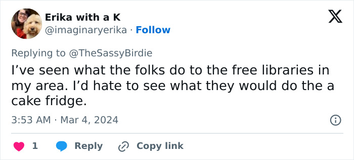 Scotland’s Honesty Cake Fridge Goes Viral, Has People Listing Other Similar Fridges Around The World Scotland’s Honesty Cake Fridge Goes Viral, Has People Listing Other Similar Fridges Around The World