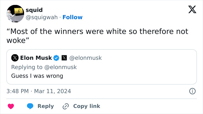 People Are Roasting Elon Musk Over His “Woke” Oscars Comment, And It’s Hilarious