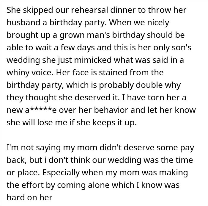 Bride “Pranks” Groom’s Mother, He Finally Decides To Call Her Out For The Mean Behavior