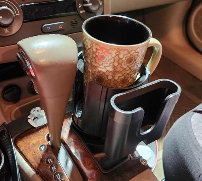 No More Spills Or Missed Calls: The Car Cup Holder Expander With Phone Holder