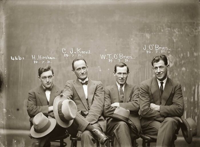 Hampton Hirscham, Cornellius Joseph Keevil, William Thomas O’brien & James O’brien. 1921
