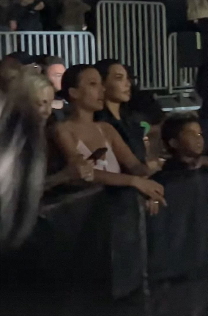 Kim Kardashian Goes To Kanye's Listening Party With Their Kids—And Bianca Censori