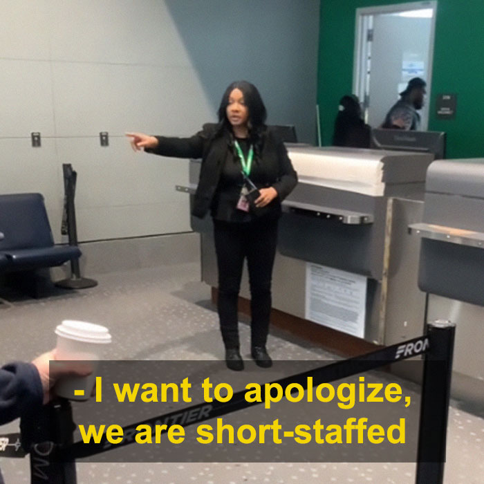“This Isn’t Even My Job”: Delayed Passengers Receive Perplexing Response From Airline Clerk “This Isn’t Even My Job”: Delayed Passengers Receive Perplexing Response From Airline Clerk
