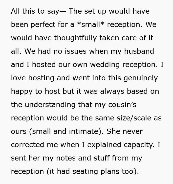 Woman Offers To Host Cousin’s Wedding, Changes Her Mind After Bridezilla Shows Her True Colors Woman Offers To Host Cousin’s Wedding, Changes Her Mind After Bridezilla Shows Her True Colors