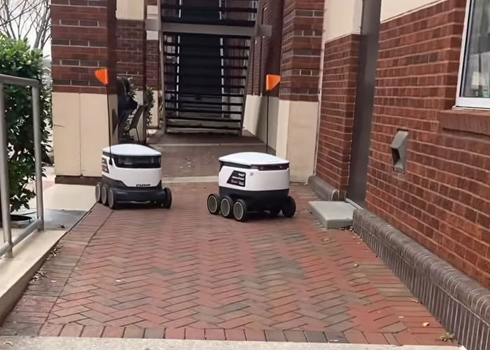 Students Fight Back After College Campus Is “Taken Over” By Delivery Robots