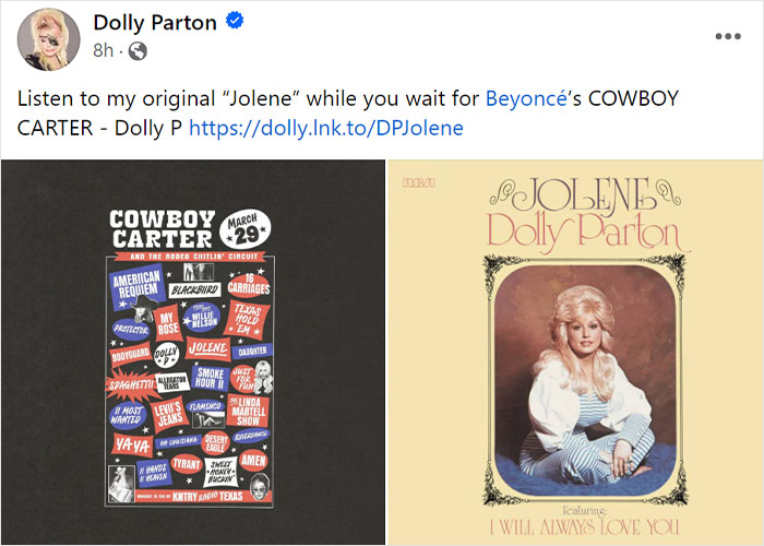 “Listen To My Original”: Dolly Parton Speaks Out After Outrage Over Beyoncé Covering “Jolene”