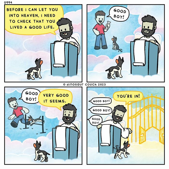 30 Heartwarming Comics That This Artist Created Inspired By His Dog (New Pics)
