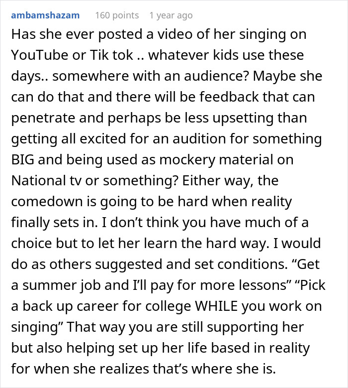 Teenager Thinks She's Going To Be A Famous Singer, Mom Gives Her A Reality Check Teenager Thinks She's Going To Be A Famous Singer, Mom Gives Her A Reality Check