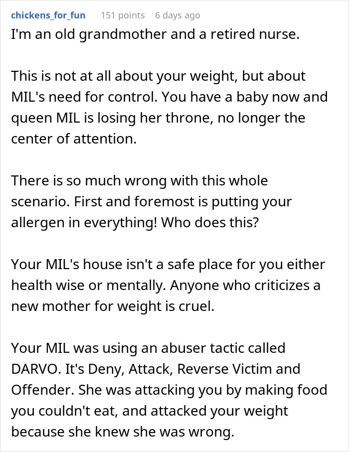 Woman Who Called Her Daughter-In-Law “Too Fat To Eat Dinner” Is Shocked When She Leaves Woman Who Called Her Daughter-In-Law “Too Fat To Eat Dinner” Is Shocked When She Leaves
