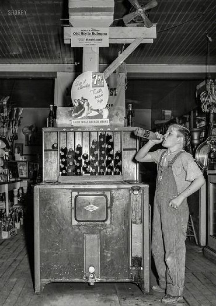 Farm Boy At Pop Stand, General Store In Lamoille, Iowa, Arthur Rothstein, 1939