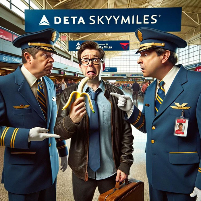 After Delta Agent Scolds Passenger For Taking A Banana, Others Launch Hilarious Mass Protest After Delta Agent Scolds Passenger For Taking A Banana, Others Launch Hilarious Mass Protest