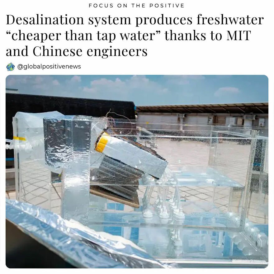 Engineers From The Massachusetts Institute Of Technology (Mit) And Shanghai Jiao Tong University In China Have Come Up With A New Desalination Device