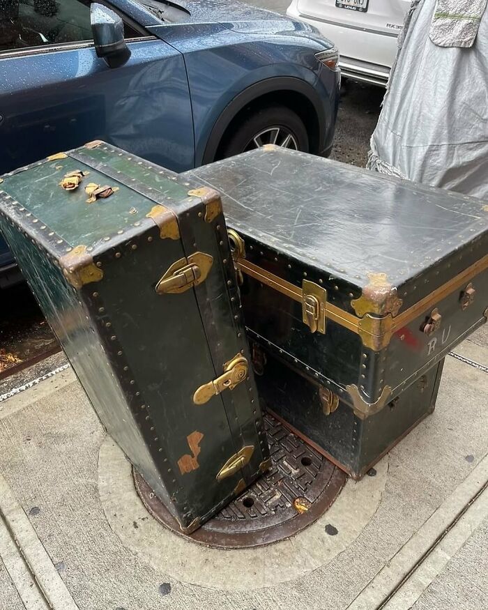The Question Is… What’s In The Trunks?? On The Corner Of 145st & St Nicholas Ave 