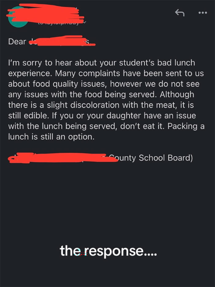 “It Is Still Edible”: School Stands By “Sickening” Cafeteria Food Mom Threatens Lawsuit Over