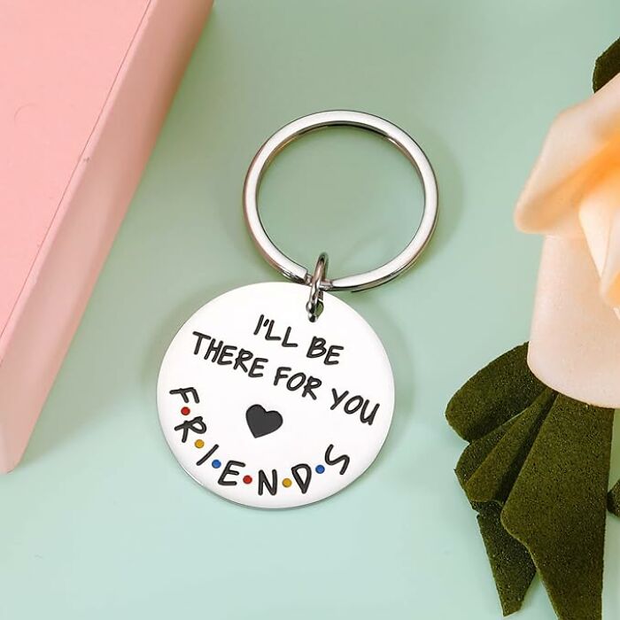 Always By Your Side: 'I'll Be There For You' Keychain For Ultimate Friends!