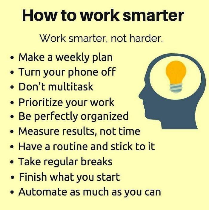 How To Work Smarter