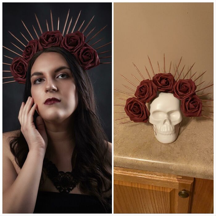 My First Crown, Inspired By Fantasy Photography, I Decided To Try My Hand At A Head Piece