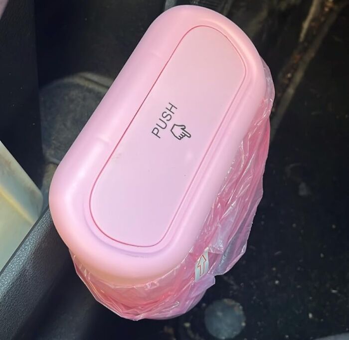 Pink Perfection: The Portable Car Trash Can That’s Pretty And Practical