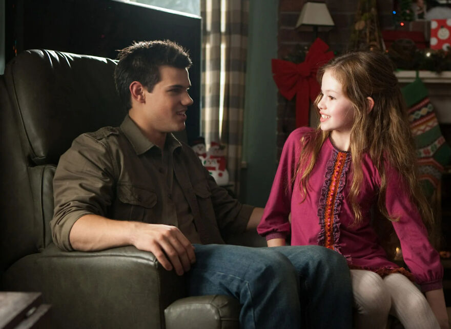 In Breaking Dawn (2012) Jacob Imprints On Renesmee When She's A Baby, Meaning That He Will Look After Her Until She's A Legal Adult So That She Can Then Be His Romantic Partner. There Is No Joke, This Actually Happens And People Are Just Okay With It Apparently