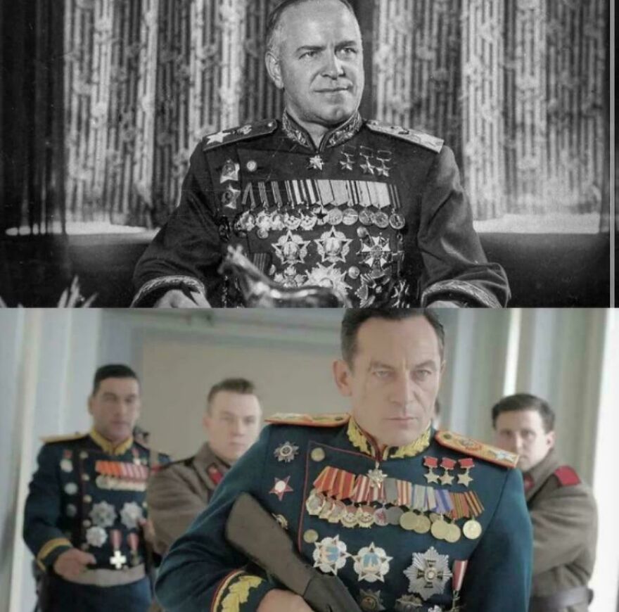 In The Death Of Stalin (2017) They Had To Reduce The Size And Number Of Medals Worn By Jason Isaacs Because The Amount Worn By Field Marshal Zhukov In Real Life Was Even More Absurd