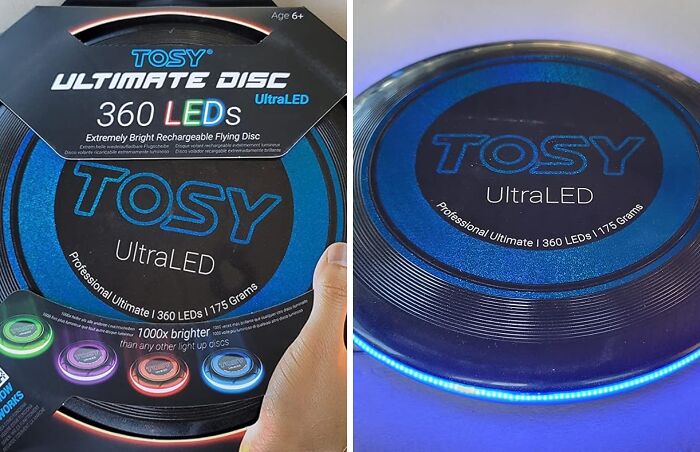 Experience Nighttime Fun With The Auto Light Up Flying Disc: Illuminate Your Evening Frisbee Games!