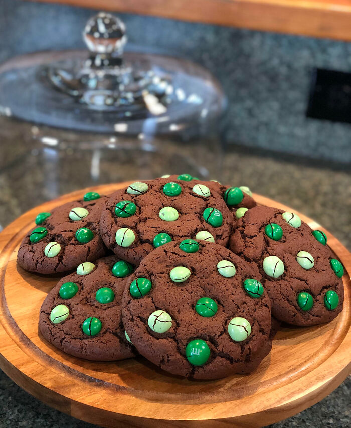 St. Patrick’s Day Mint M&M Cookies