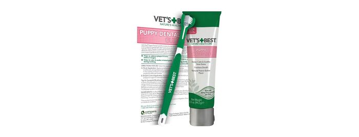 Vet’s Best Toothbrush And Toothpaste Puppy Dental Kit