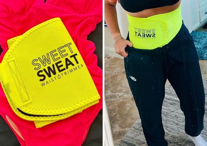  Sweet Sweat Waist Trimmer: Your Workout's Secret Weapon For Intense Sweat!