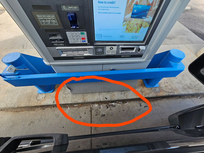 I Always See These At The ATM. What's Going On Here?