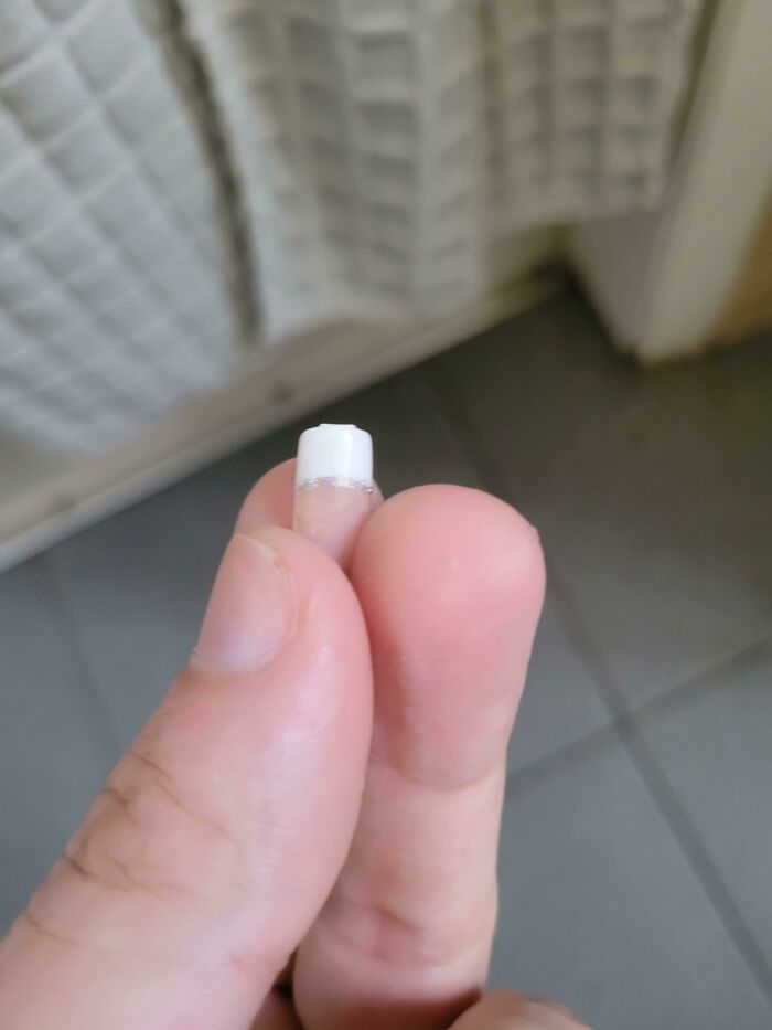Found This Fake Nail On My Bathroom Floor. I Live Alone