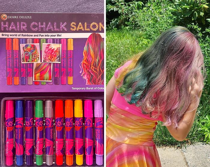 Add A Splash Of Color With The Hair Chalk For Girls Makeup Kit: 10 Temporary Color Pens For Vibrant Hair Styling!