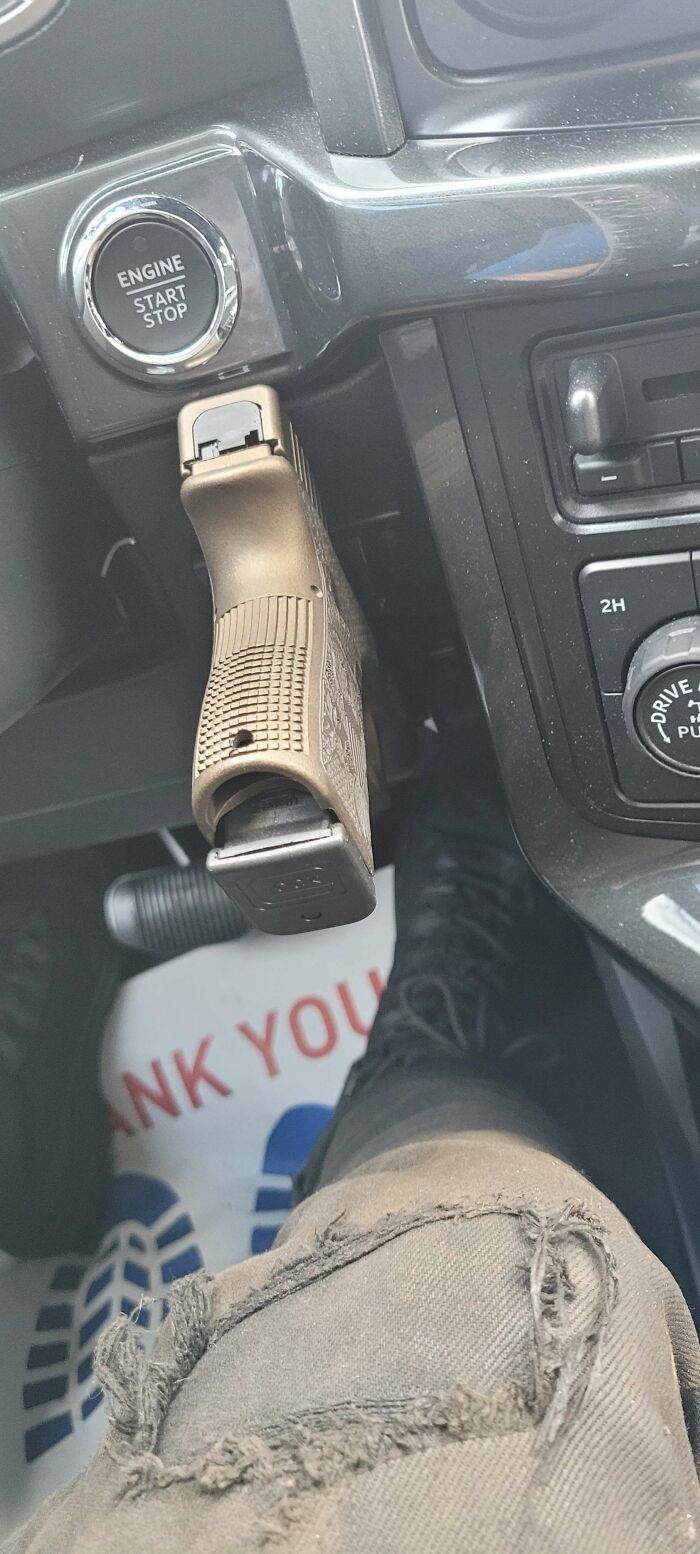 Anyone Else Drive With A Loaded Firearm Pointed At Their Foot At All Times?