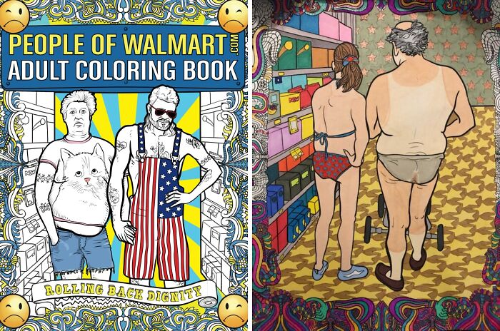 Explore The Eccentricity Of Everyday Life With The People Of Walmart Adult Coloring Book
