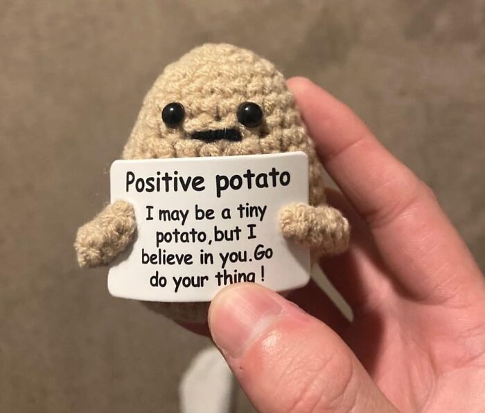 Pocket Positivity: 3-Inch Mini Funny Potato Doll To Brighten Your Day!