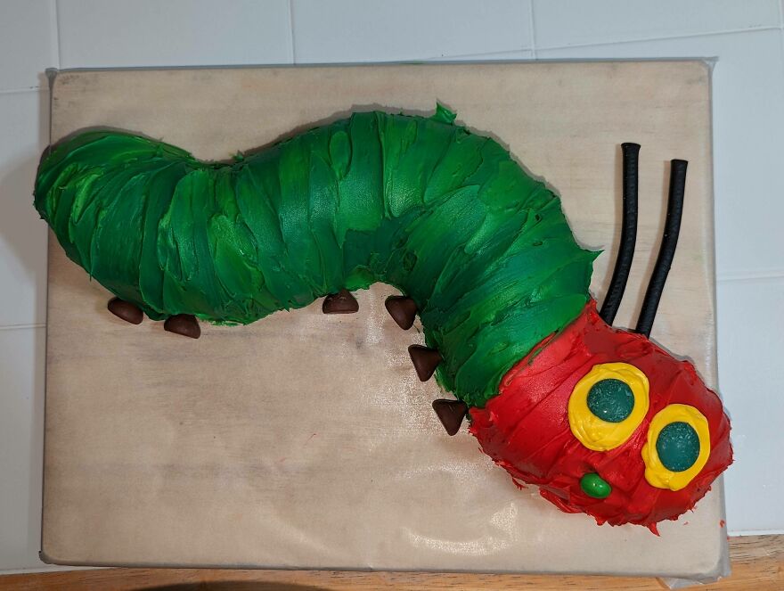 The Only Things I Bake Are My Kids Birthday Cakes, I Attempted The Very Hungry Caterpillar For My Daughter's 4th Bday!
