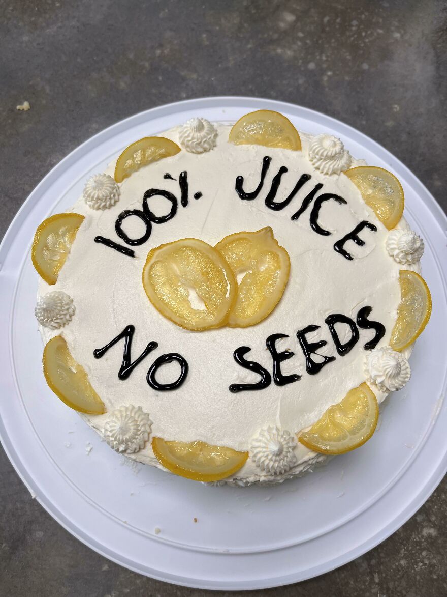 I Made My Husband A Vasectomy Cake! It’s A Lemon Cake With Swiss Meringue Buttercream