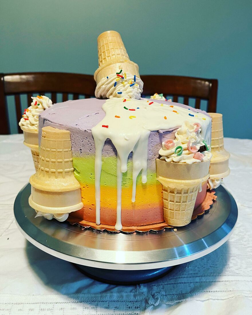 Made My Daughter This For Her Ice Cream Themed Birthday Party Tomorrow