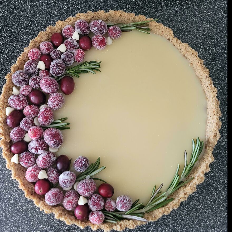 I Got My First Tart Pan Recently, White Chocolate And Cranberry Tart