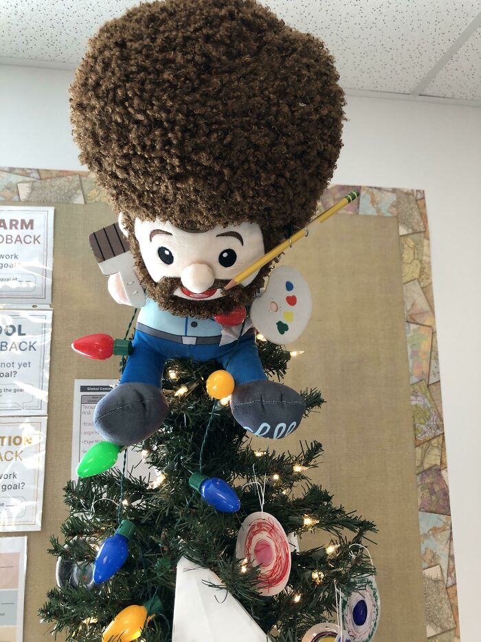 My Kid's Art Teacher's Christmas Tree Topper